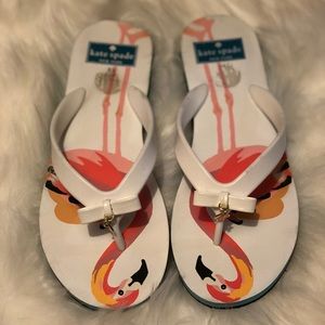 Kate Spade Flamingo Flip Flops